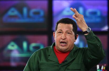 Chávez, en su programa 'Aló presidente'.