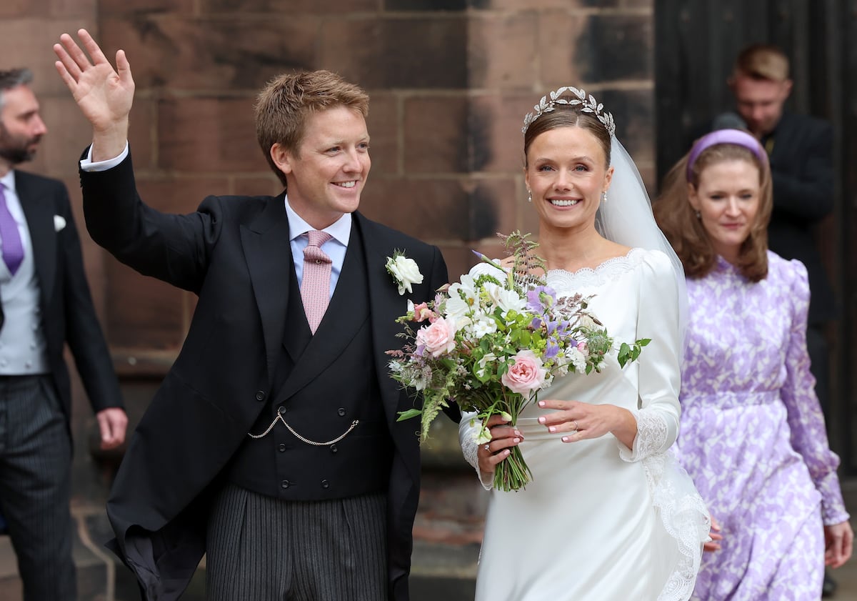 Los duques de Westminster, Hugh y Olivia Grosvenor, padres de su primera hija