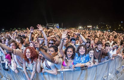 Público del Primavera Sound durante un concierto de este viernes.