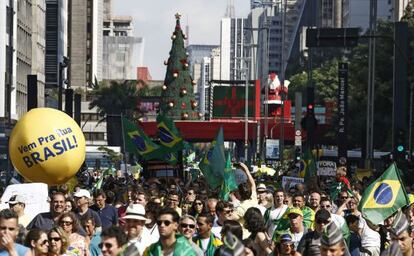 Terceiro protesto anti-PT em São Paulo.