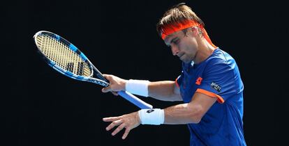 Ferrer, durante el partdo contra Murray.