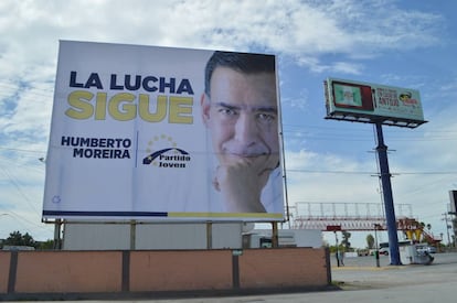 Propaganda de Humberto Moreira en Saltillo, Coahuila.