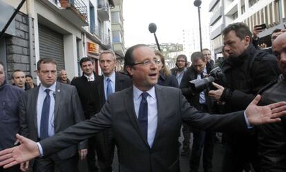 Hollande, después de votar en Tulle.