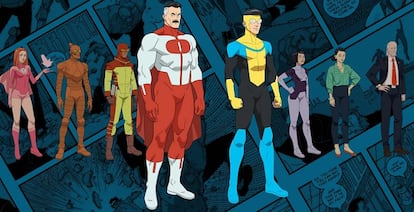 Los personajes de la serie 'Invencible'.