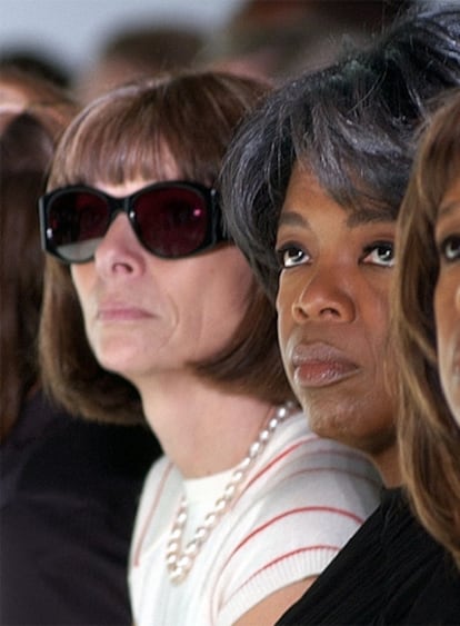 Anna Wintour y Oprah Winfrey, en un desfile.