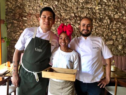 Jaime Rodríguez y Sebastián Pinzón en su restaurante Celele / Capel