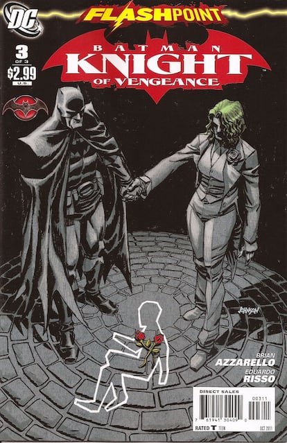 Es difícil pensar en un golpe de efecto más radical que el de este cómic autoconclusivo de Brian Azzarello. Thomas y Martha Wayne, padre y madre de Bruce, no murieron en un mísero callejón a la salida del cine. El que fue tiroteado por dos veces fue su hijo.

¿Resultado? Thomas se convirtió en Batman. Y Martha en... Joker. Con un tono operístico, Azzarello redescubrió Batman con crueldad y emoción en una de las grandes obras contemporáneas del personaje.

El propio Azzarello admite que tuvo suerte: "Era un elefante en la habitación que nadie había visto. Pero en cuanto lo vi, se hizo solo". Al frente de los pinceles, el argentino Eduardo Risso, socio impenitente de Azzarello desde '100 balas'.