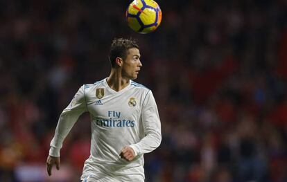 Cristiano Ronaldo en un partido de Liga.