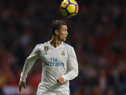 Cristiano Ronaldo en un partido de Liga.