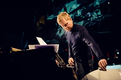 Max Richter en el ciclo Yellow Lounge, organizado por Deutsche Grammophon en Säälchen, Berlín, el 26 de enero de 2017.