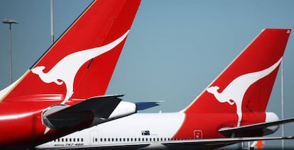 Aviones de Qantas.