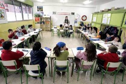 Una clase de primaria de la <i>ikastola</i> pública Umandi de Vitoria.