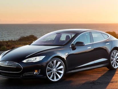 El coche eléctrico Model S de Tesla.