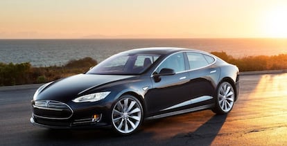 El coche eléctrico Model S de Tesla.
