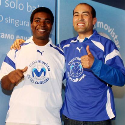 Hilario Mengue y Weimar Viatela, en la presentación de la II Copa de las Culturas.