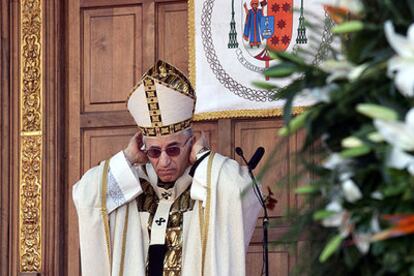 El cardenal Antonio María Rouco, en la celebración de la fiesta de la Almudena en Madrid.