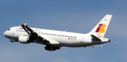 El Airbus 320 utilizado por Iberia Express.