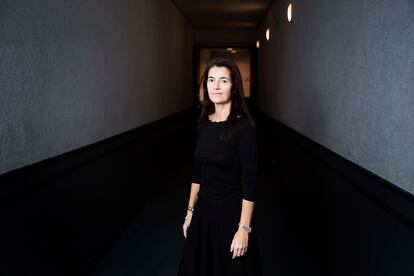 La directora de escena Bárbara Lluch en el Teatro Real el 30 de noviembre.