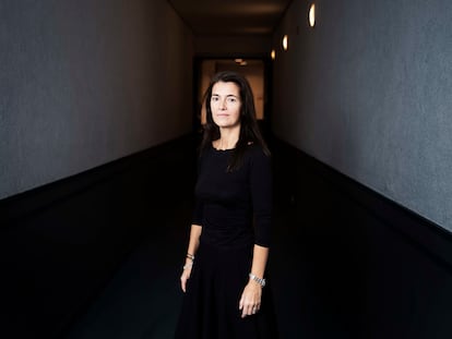 La directora de escena Bárbara Lluch en el Teatro Real el 30 de noviembre.