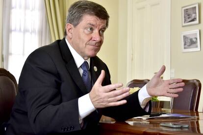 El director general de la OIT, Guy Ryder, dialoga con EL PAÍS en Buenos Aires.