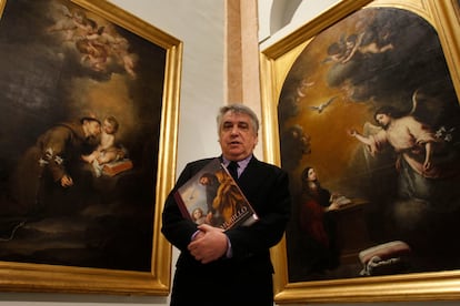 Enrique Valdivieso en la presentacin del libro 'Catlogo razonado de pinturas de Murillo', en Sevilla en 2011.