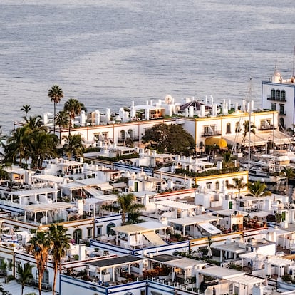 Vista panorámica de viviendas de lujo en Puerto de Mogán (Gran Canaria), el 20 de diciembre de 2024.