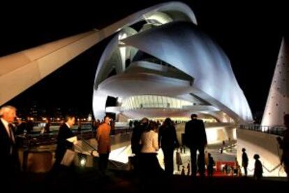 El Palacio de las Artes y las Ciencias de Valencia.