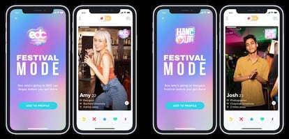 El 'Modo Festival' de Tinder.
