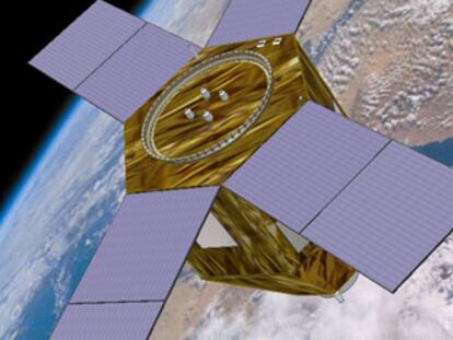Representación gráfica del futuro satélite español de observación de la Tierra.