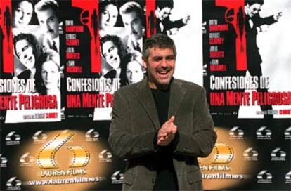 George Clooney, ayer en Madrid.