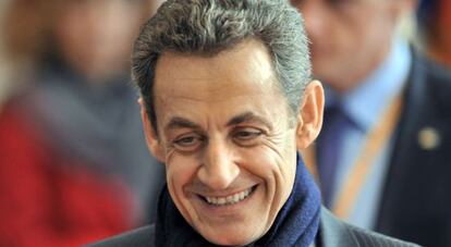 Sarkozy, tras la cumbre de Bruselas.