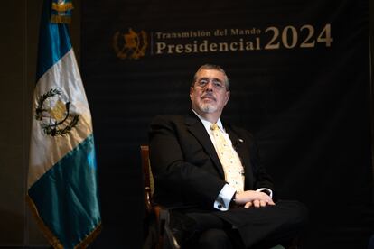 Guatemala's president-elect Bernardo Arévalo during an interview in Guatemala City on Saturday.
