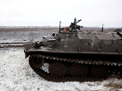 Un tanque en Kreminna, Ucrania, el pasado 6 de enero.