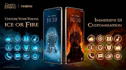 Temas incluidos en el realme 15 Pro Game of Thrones Limited Edition