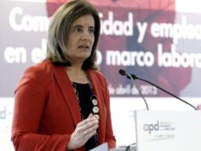 La ministra de Empleo, F&aacute;tima B&aacute;&ntilde;ez.