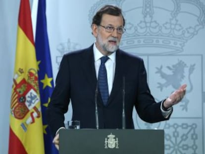 El presidente del Gobierno responde a la independencia a plazos declarada por el presidente de la Generalitat