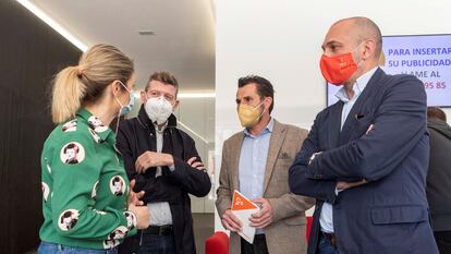 Los cuatro concejales de Ciudadanos en el Ayuntamiento de Murcia.