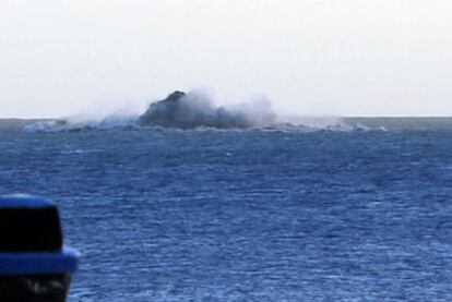 Erupción volcánica, ayer en El Hierro.