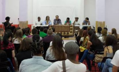 Escritores africanos y afrodescendientes en la Ferial del Libro Africano en Madrid, Centro Panafricano y de Estudios Panafricanos 2016.