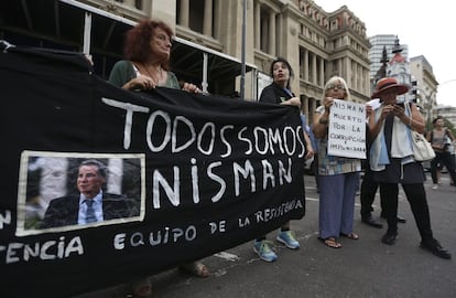 Manifestação pedindo justiça no caso Nisman, no último dia 18.