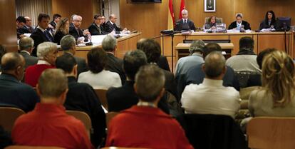 Los acusados del caso Guateque en la Audiencia Provincial.