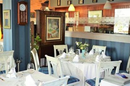 Salón del restaurante El Nuevo Foque, en Madrid.
