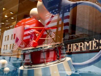 Tienda cerrada de Hermès en Nueva York.