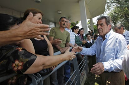Eduardo Frei, durante la campaña electoral de 2010 como candidato de la Concertación