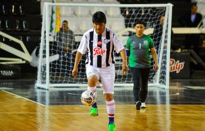 Una de sus grandes pasiones de Morales es el fútbol. El presidente jugó un partido amistoso con la comunidad boliviana durante su visita oficial a Asunción para asistir a la toma de posesión del nuevo presidente de Paraguay Mario Abdo Benítez, el 15 de agosto de 2018.