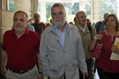 Antonio Torrijos, a su llegada a los juzgados de Sevilla por el caso Mercasevilla.