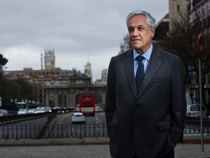 Sebasti&aacute;n Pi&ntilde;era, ayer en Madrid.