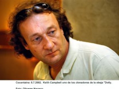 El bi&oacute;logo Keith Campbell en una imagen de 2002.