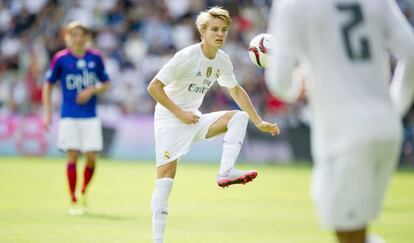 Odegaard en un partido de pretemporada.