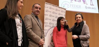 Mariano Gómez en el acto de presentación del Día de las Enfermedades Raras en BIlbao. 